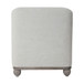 Pharlain Square Stool With Wood Feet - Ivory