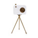 Bradford Acrylic And Brass Camera Decor - Gold / White