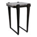 Rolla Smoky Quartz Top Accent Table - Bronze