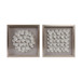 Dauphine Dimensional Botanical Shadowbox (Set of 2) - Gray