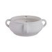 Textured Bowl With Handles - White