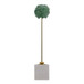 Lancelot Small Orb Statuary - White / Green