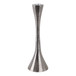 9" Etched Metal Taper Holder - Silver