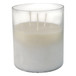 6" Jasmine Frosted Glass Candle - Clear / Frost