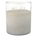 10" Jasmine Frosted Glass Candle - Clear / Frost
