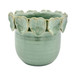 Leaf Applique Planter - Green