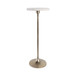 Marble Top Drink Table - White / Gold