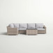 Stylish Sofa Seating Group With Cushions Perfect For Outdoor Gatherings