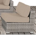 Seating Set With Cushions Handcrafted Wicker Design