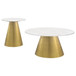 Avon - Marble Top Coffee Table Set
