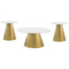 Avon - Marble Top Coffee Table Set