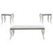 Carone - Glass Top Coffee Table Set