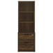 Westpark - 3-Shelf Bookcase USB And Lockable Drawer