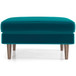 Amber - Square Upholstered Ottoman Linen