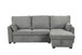 Ember - 92"W Fabric Sleeper Sectional with Reversible Storage Chaise