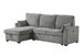 Ember - 92"W Fabric Sleeper Sectional with Reversible Storage Chaise