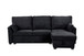 Ember - 92"W Fabric Sleeper Sectional with Reversible Storage Chaise