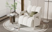 Modern Minimalist Leisure Armchair With L Shaped Armrests