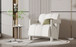 Modern Minimalist Leisure Armchair With L Shaped Armrests