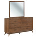 Century Modern - Dresser & Mirror - Light Brown