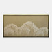 95" x 47" Hand Painted Tidal Waves - Tan