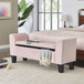 Mila - Velvet Ottoman Bench With Storage