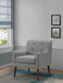 Ryder - Mid Century Modern Woven Fabric Tufted Armchair