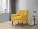 Ryder - Mid Century Modern Woven Fabric Tufted Armchair