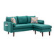 Mia - Sectional Sofa Chaise With USB Charger And Pillows