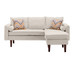 Mia - Sectional Sofa Chaise With USB Charger And Pillows
