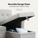 Lucca - Reversible Sleeper Sectional Sofa With Storage Chaise