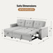 Lucca - Reversible Sleeper Sectional Sofa With Storage Chaise