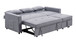 Zoey - Linen Convertible Sleeper Sofa With Side Pocket