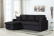 Paisley - Fabric Reversible Sleeper Sectional Sofa With Storage Chaise