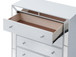 Sleek Contemporary Storage Chest - White