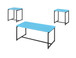 GT - 3 Piece Carbon Fiber Wrap Coffee Table And End Table (Set of 3)