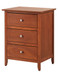 Daniel - 3 Drawer Nightstand