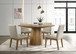 Jasper - Wide Contemporary Round Dining Table Set