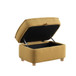 Huckleberry - Linen Accent Chair With Storage Ottoman And Folding Side Table