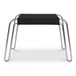Petra - Leather Stool - Black