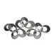 Looped Metal - Large Wall Decor - Silver