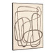 Encounters - Framed Painting - Beige