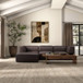 Form - Classic L-Shaped Modular Sectional - Espresso Brown