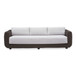 Soma - Outdoor Sofa - Dark Brown / White