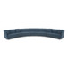 Fraser - 5 Piece Modular Sectional - Deep Blue