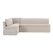 Fable - 3 Piece Slipcover Dining Banquette L-Shape - Beige