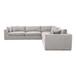 Rue - Classic L Modular Sectional - Flecked Gray