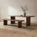 Lila - Large Dining Bench - Brown