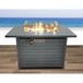 Propane Fire Pit Table With Lid - Gray