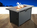 Rectangular Fire Pit With Frame Elegant Design